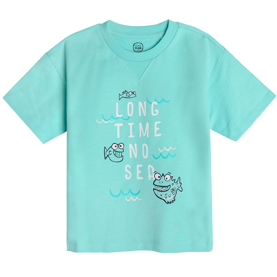 Boy's T Shirt Turquoise