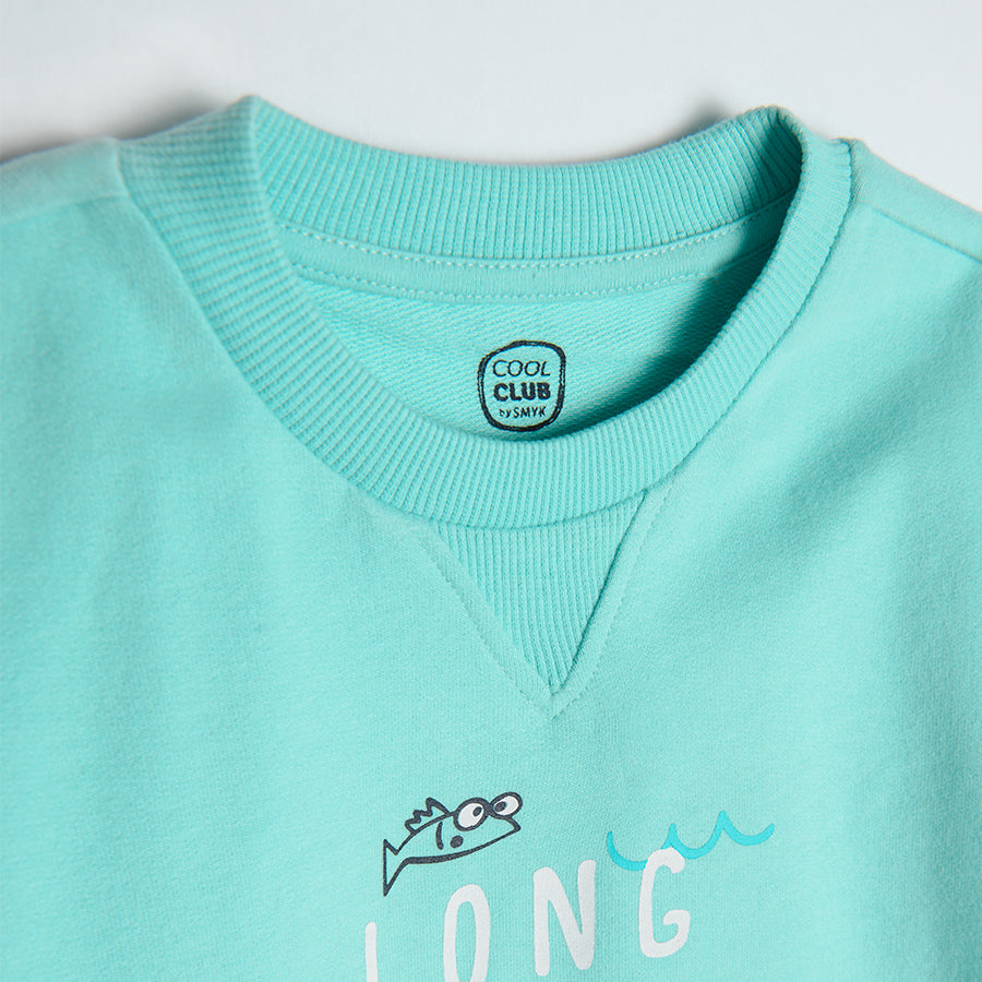 Boy's T Shirt Turquoise