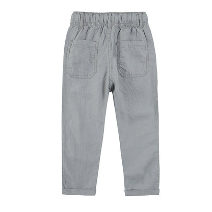 Boy's Trousers Linen Grey