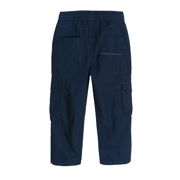 Boy's Trousers Navy Blue Pockets