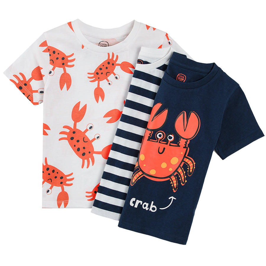 Boy's T Shirt Mix Animals Set 3 Pcs