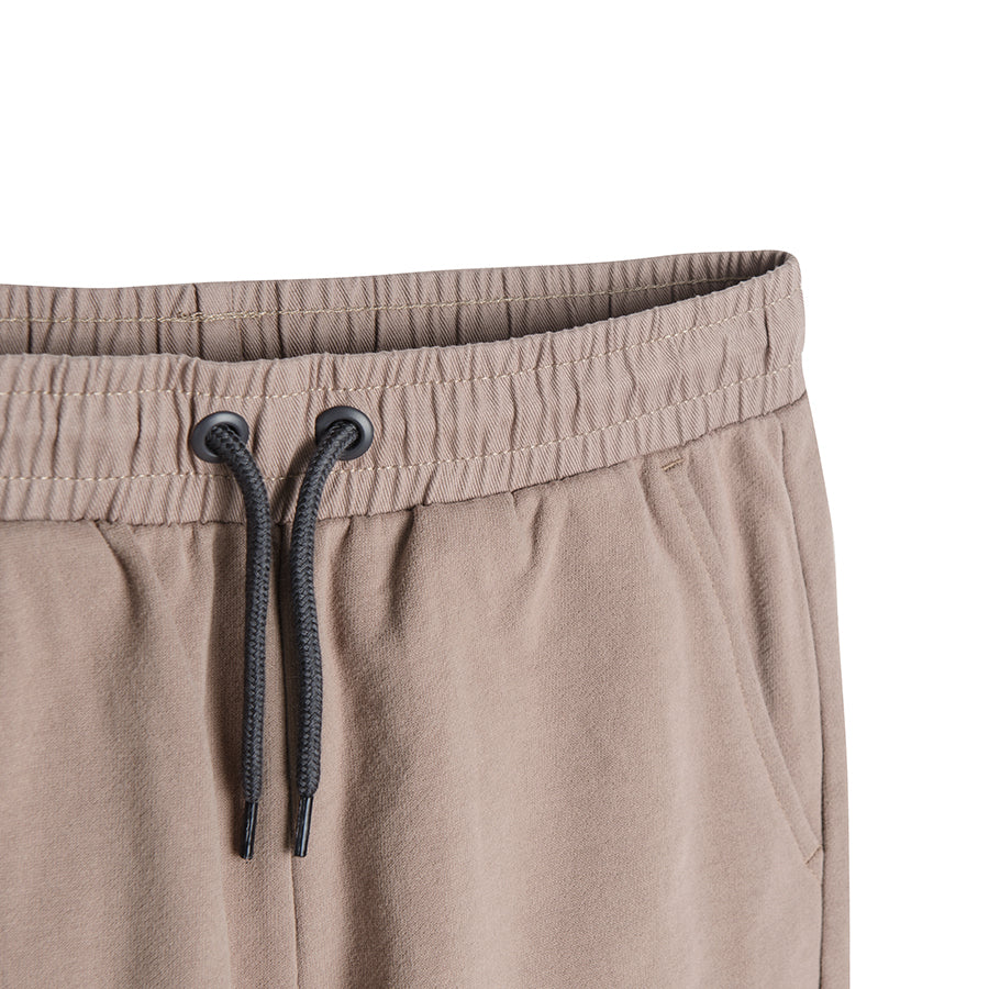 Boy's Sweat Pants Beige Pockets