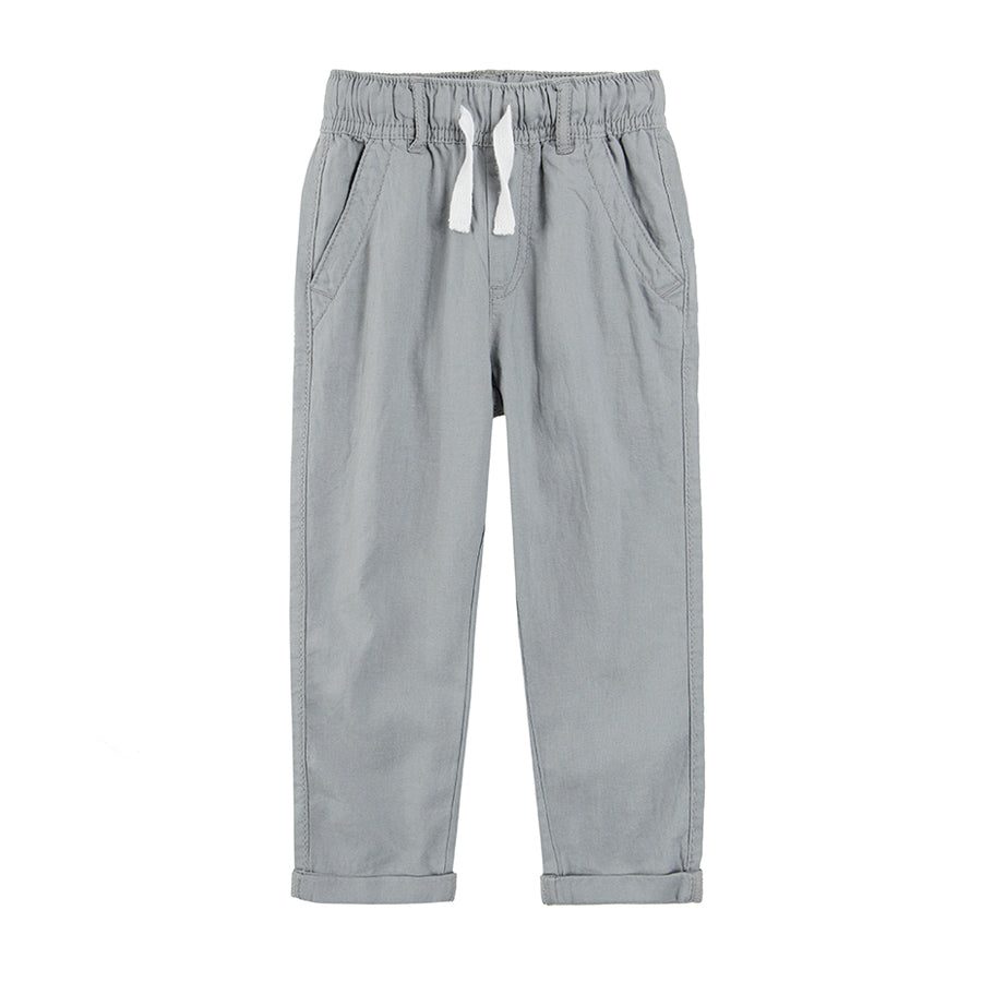 Boy's Trousers Linen Grey