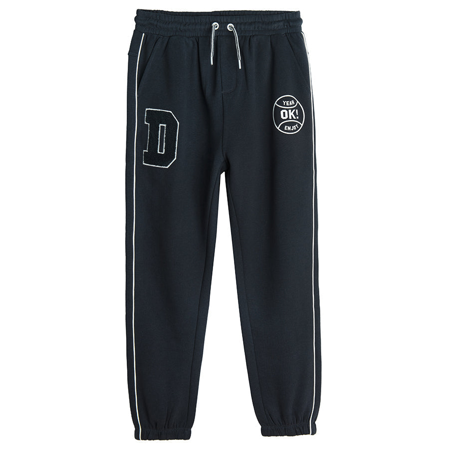 Boy's Sweat Pants Oversize Navy Blue