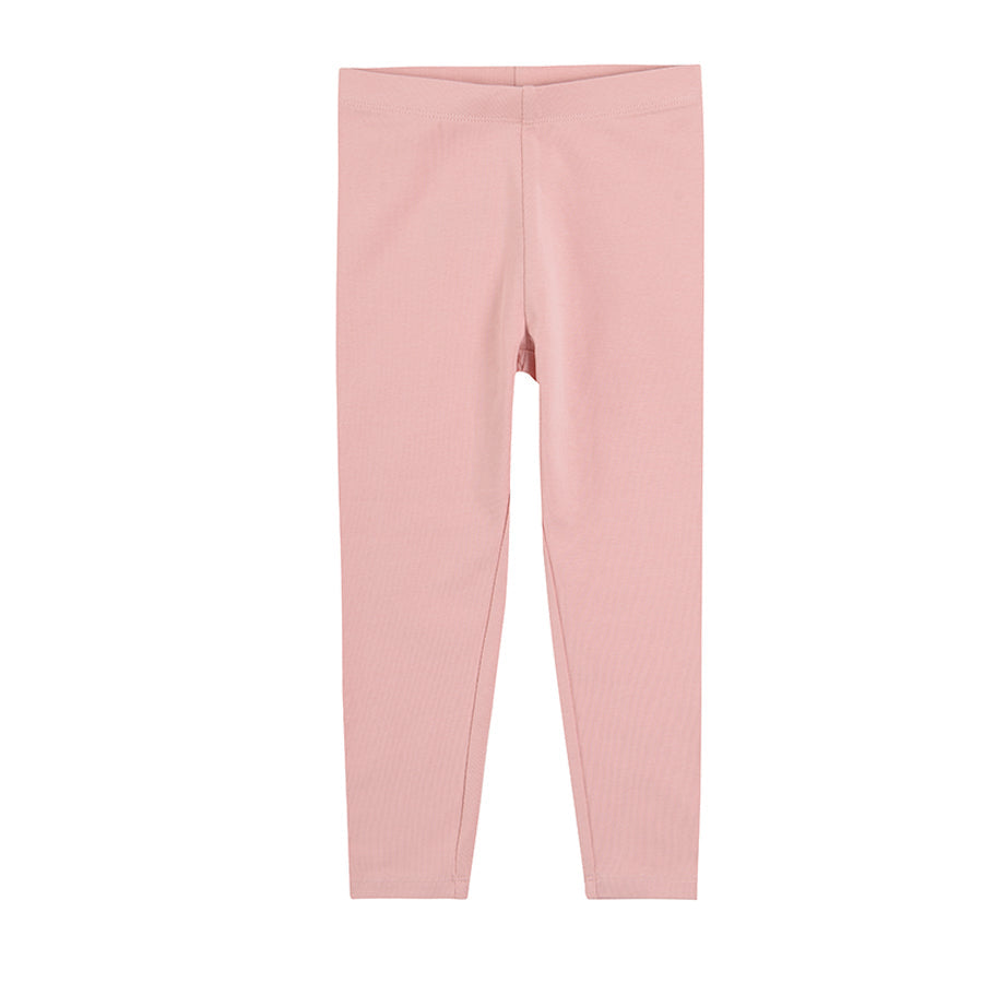 Girl's Leggings Peach Brown