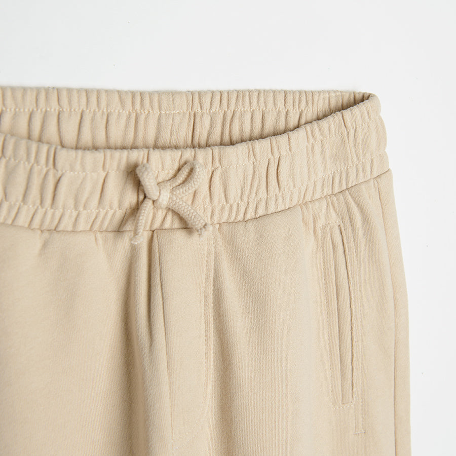 Girl's Sweat Pants Beige