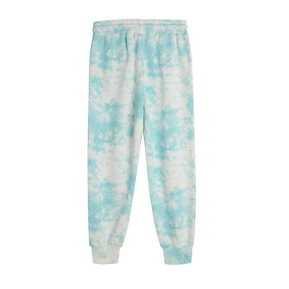 Girl's Sweatpants White And Blue