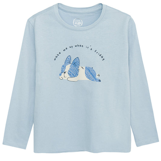 Girl's Long Sleeved Blouse Light Blue