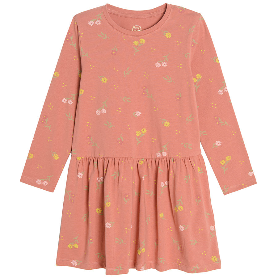 Girl's Set Dress With Long Sleeves Leggings Mix