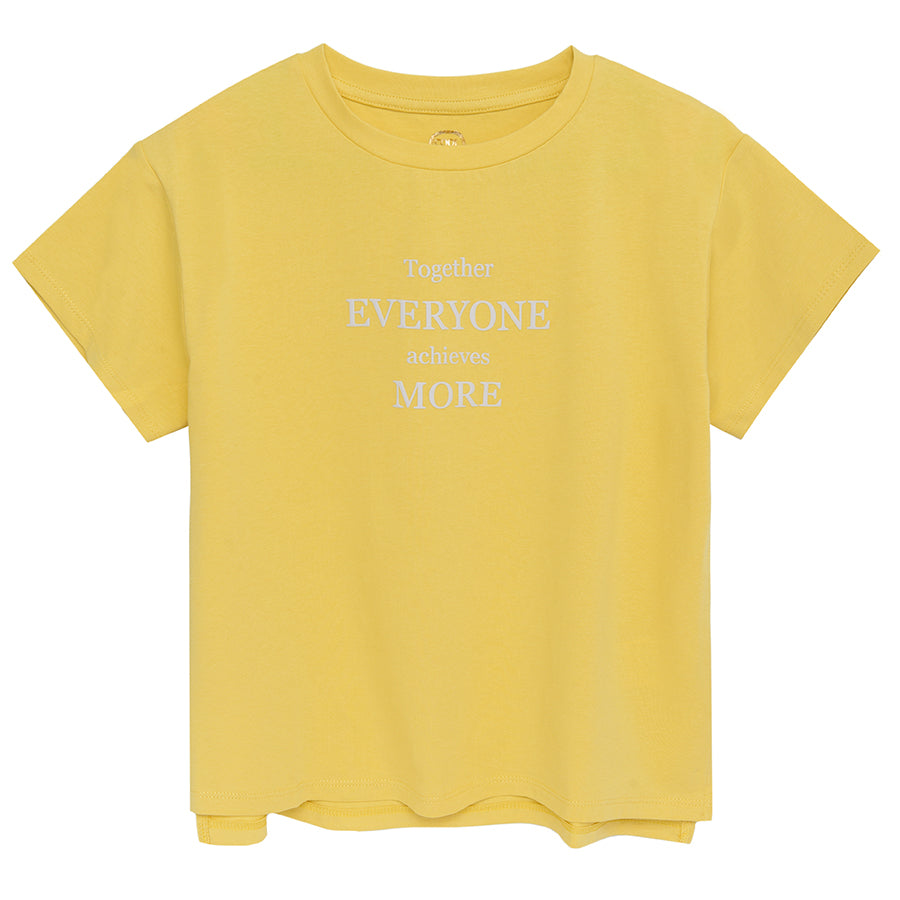 Girl's T Shirt Oversize Yellow