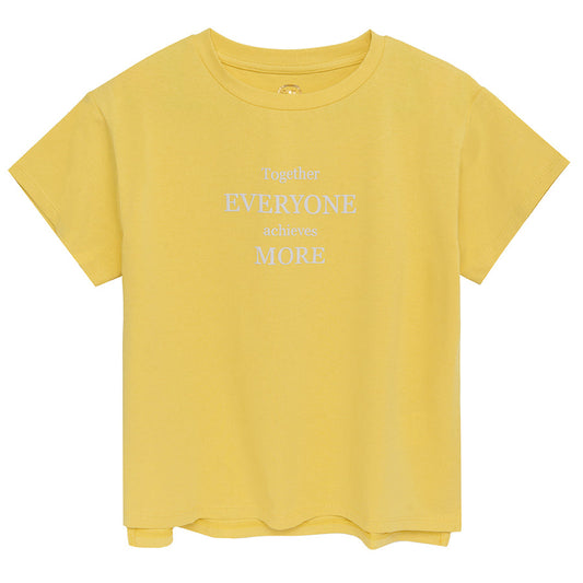 Girl's T Shirt Oversize Yellow