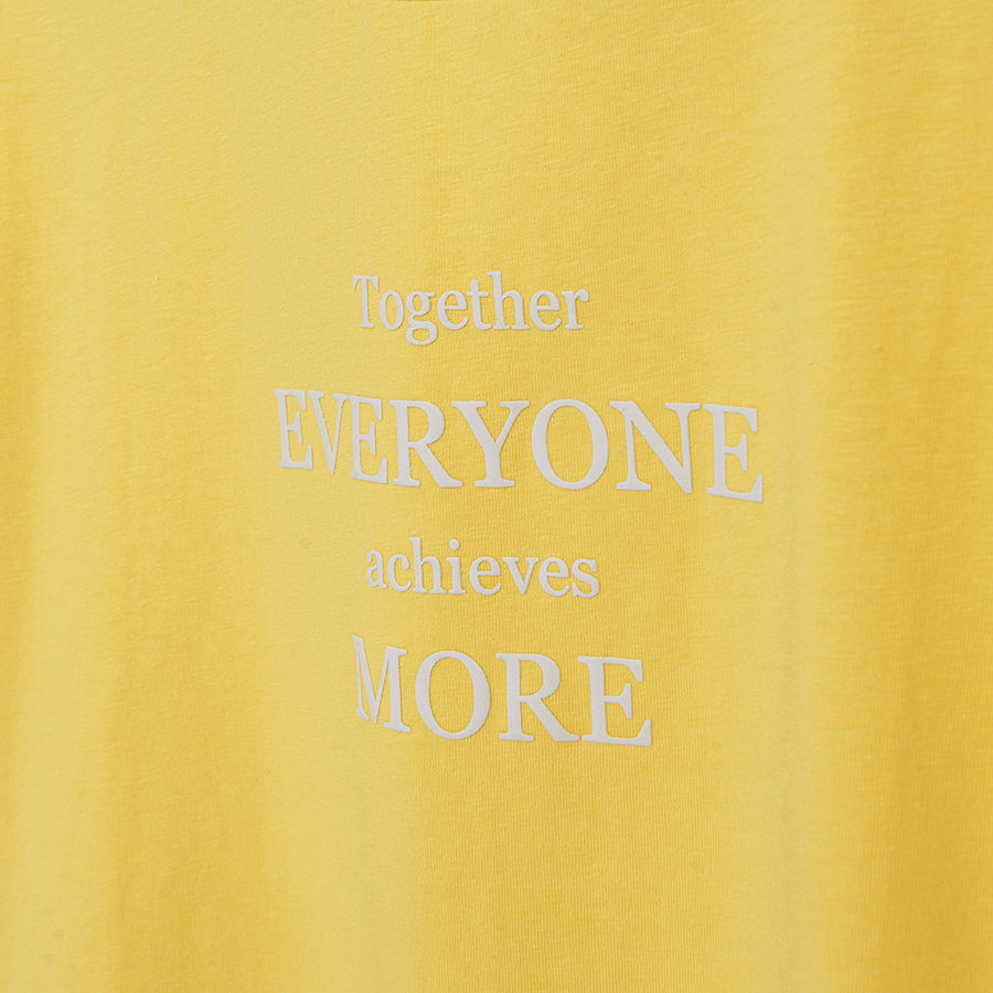 Girl's T Shirt Oversize Yellow