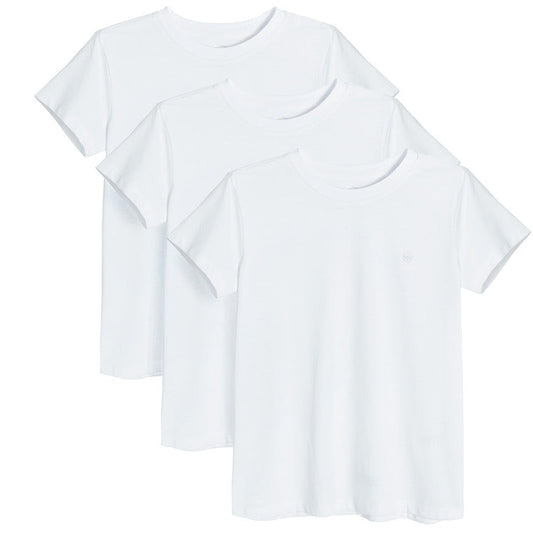 Girls T Shirt White Set 3 Pack