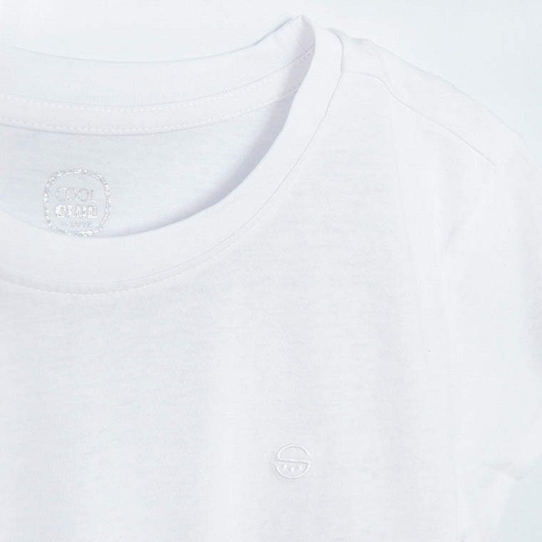 Girls T Shirt White Set 3 Pack
