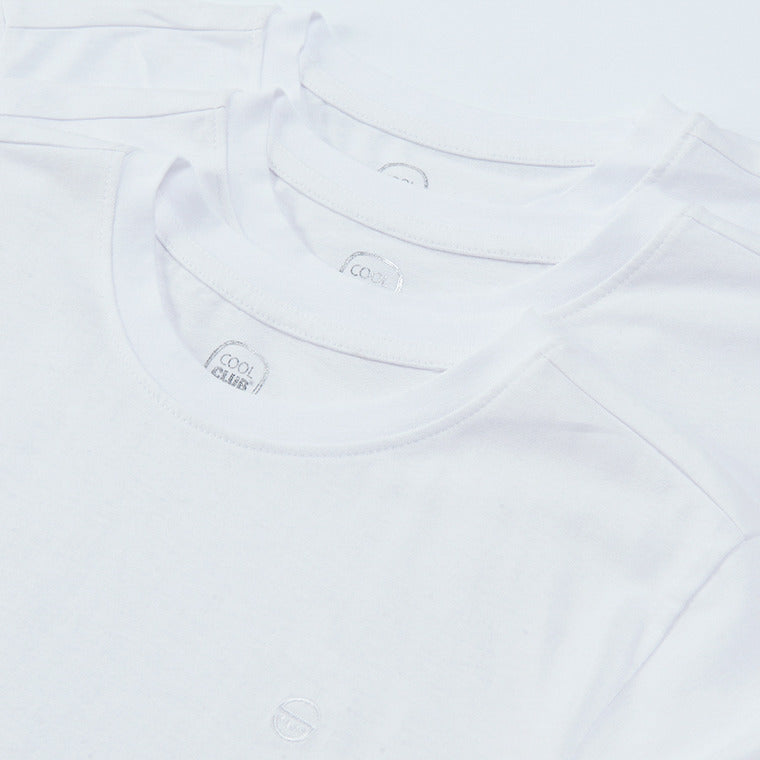 Girls T Shirt White Set 3 Pack