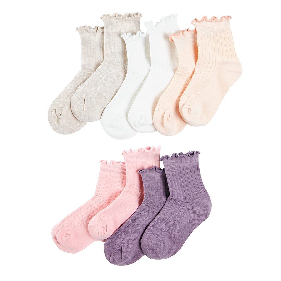 Girls Socks Mix Set 5 Pcs