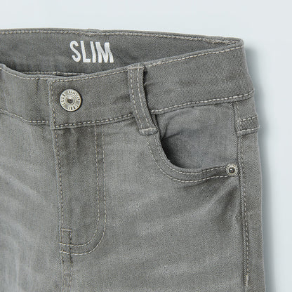 Boy's Denim Pants Slim Fit Gray