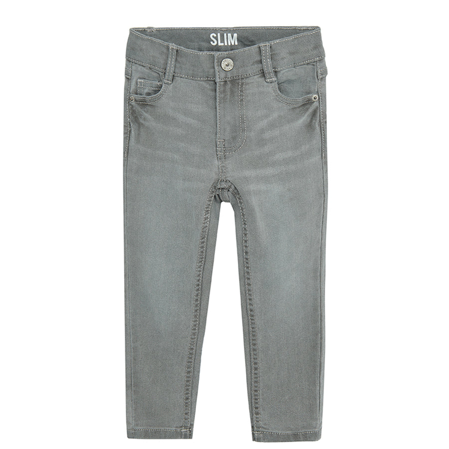 Boy's Denim Pants Slim Fit Gray