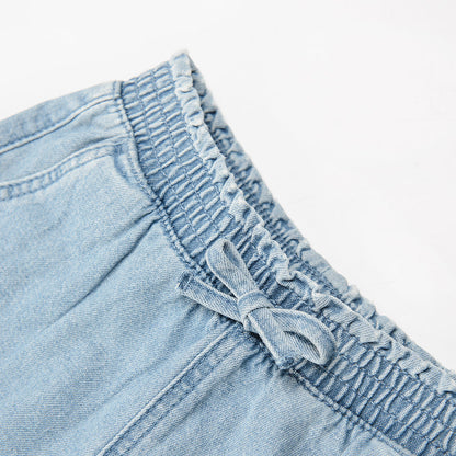 Girl's Denim Shorts Light Denim