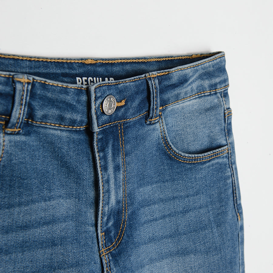 Girl's Denim Pants Regular Fit Denim