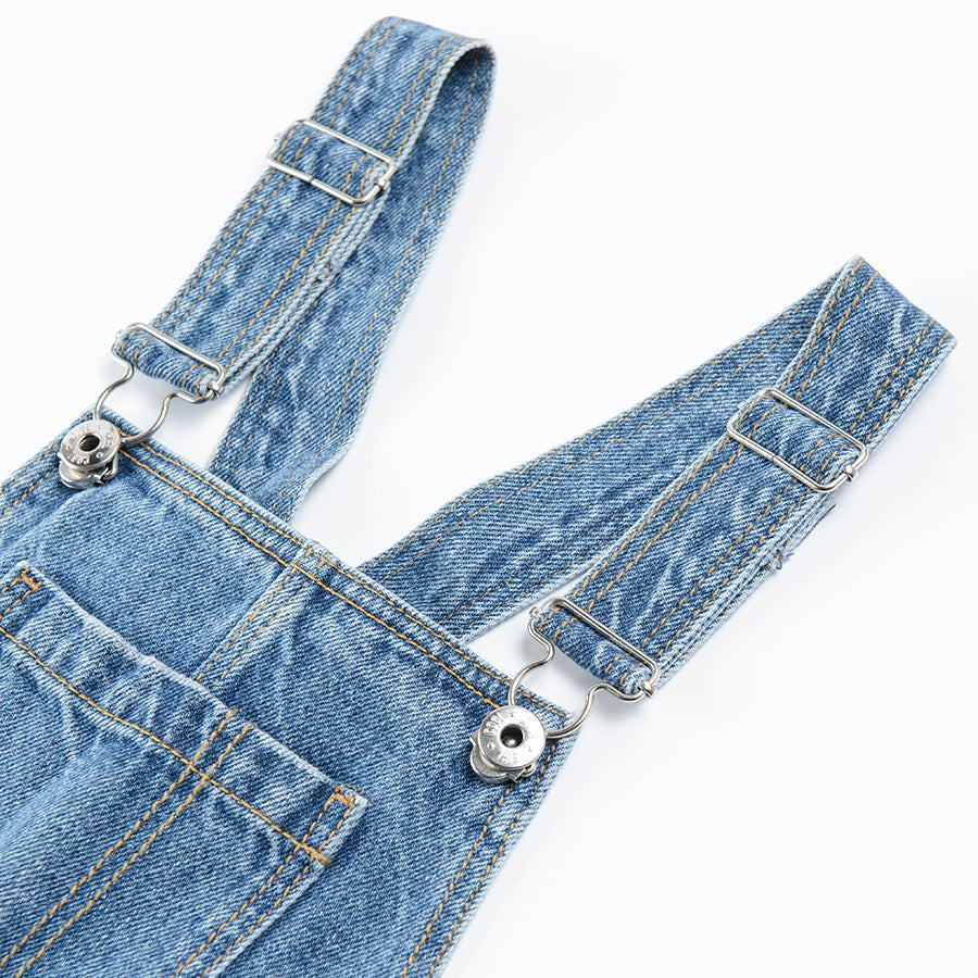 Girl's Denim Dangri Denim