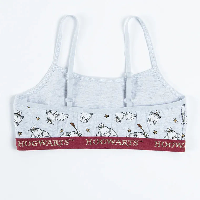 Girl's Bra Gray Burgundy Harry Potter Set of 2
