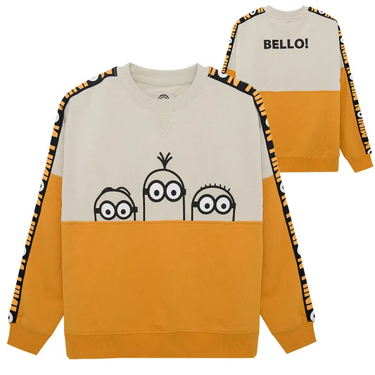 Boy's Sweatshirt Mix Beige and Yellow Minions