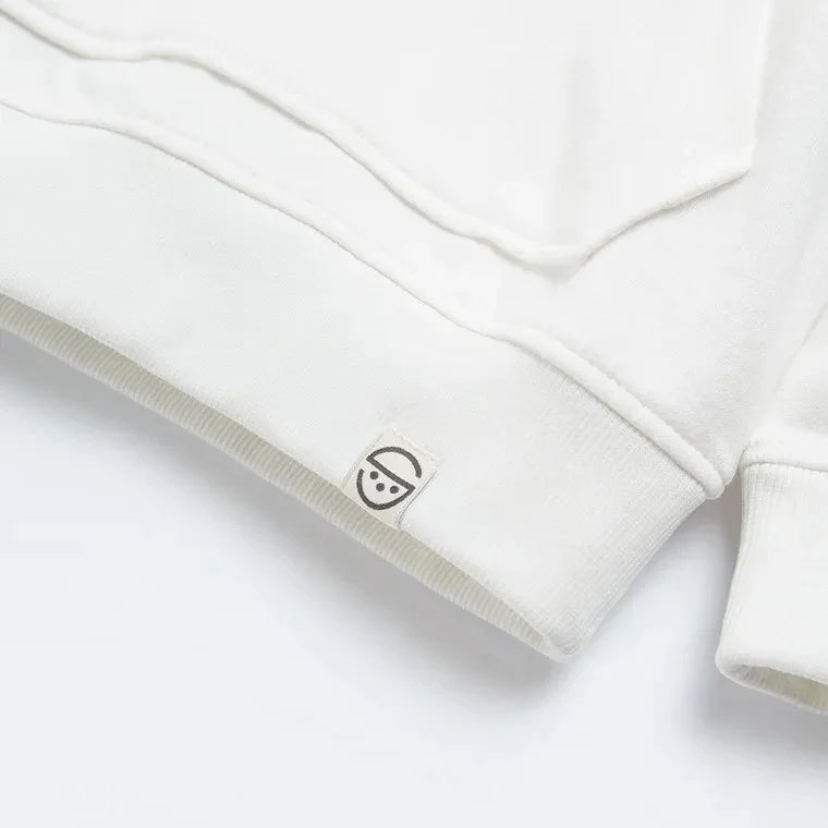Boy's Hooded Sweatshirt Ecru