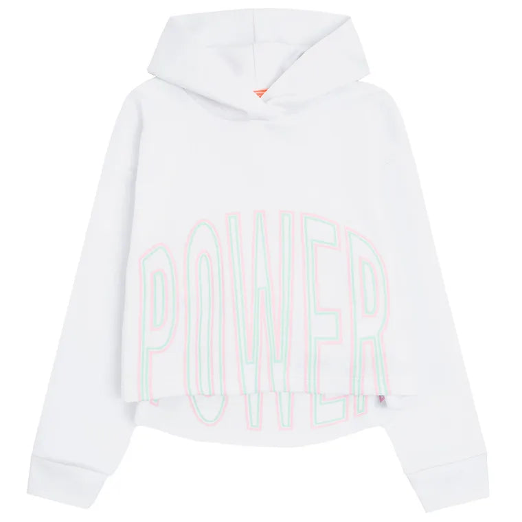 Girl's Hooded Sweatshirt White