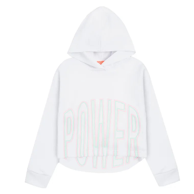 Girl's Hooded Sweatshirt White