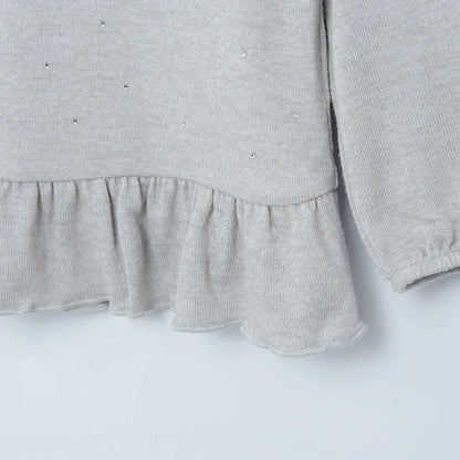 Girl's Long Sleeved Blouse Gray