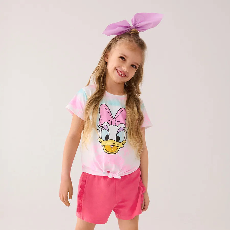 Girl's T-shirt with short sleeves, mix, Daisy