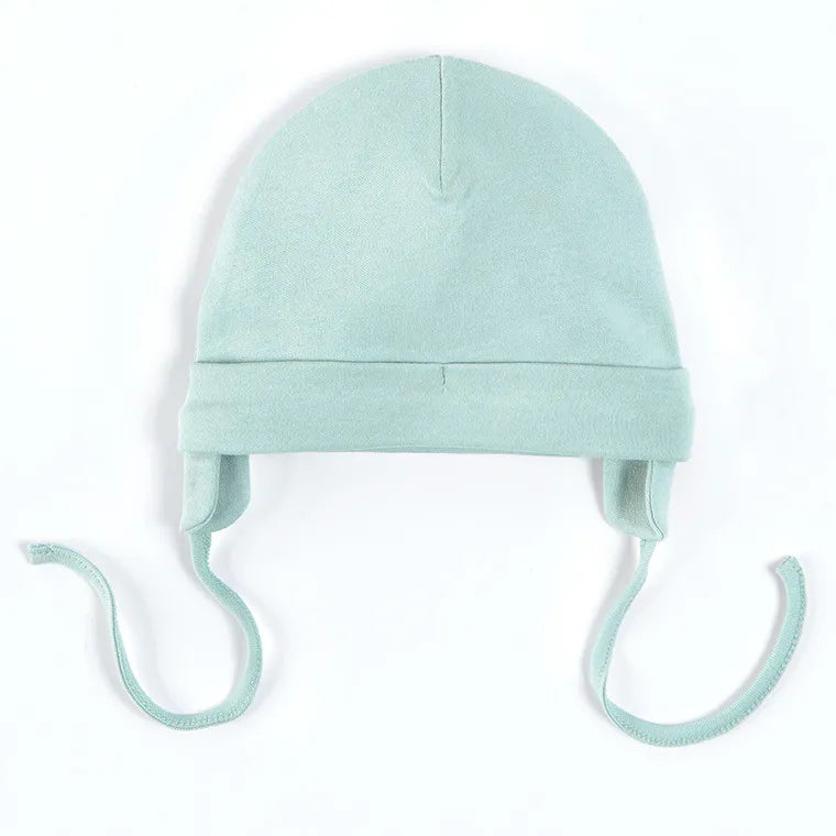 Boy's Hat Tied Ecru Mint Set 2 Pcs CC CAB2502895 00