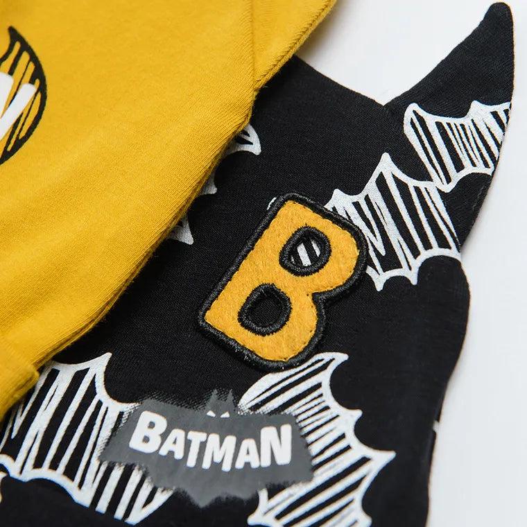Boy's Cap Yellow Black Batman Set 2 Pcs CC LAB2501797 00