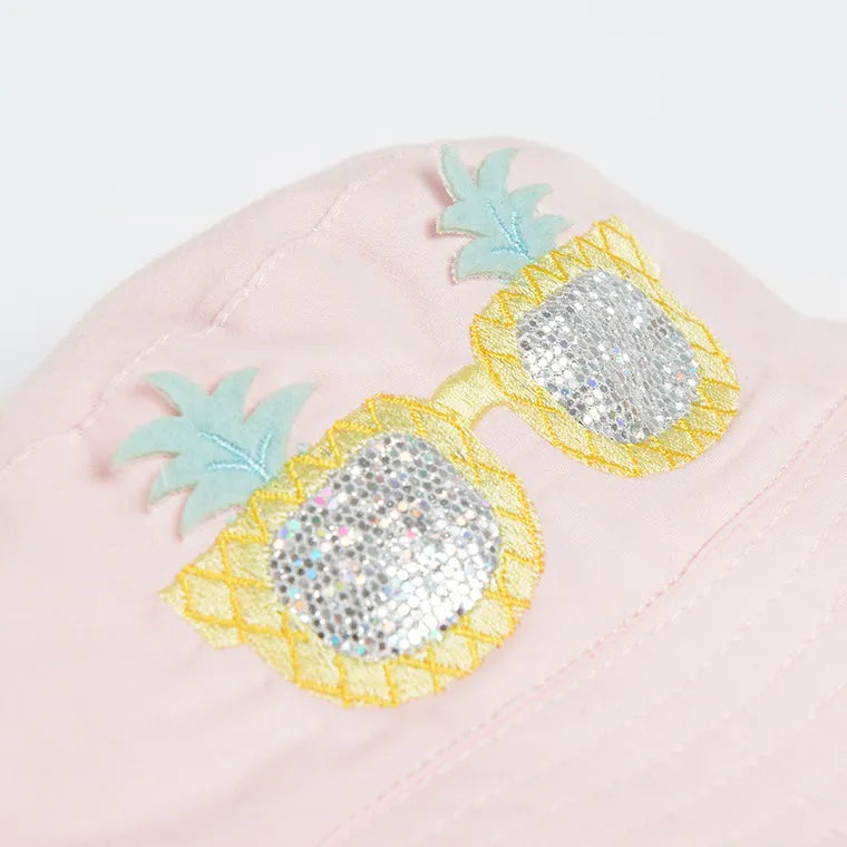 Girls Cap Tied Pink CC CAG2402260