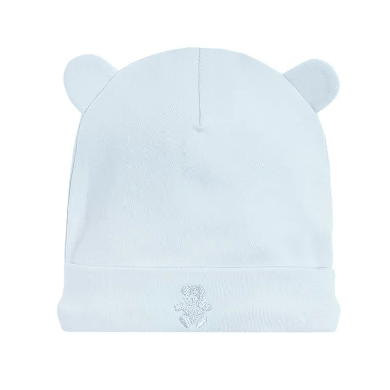 Baby Hat, Organic Cotton, Light Blue, White, Set, 2 Pack CC CAB2201449