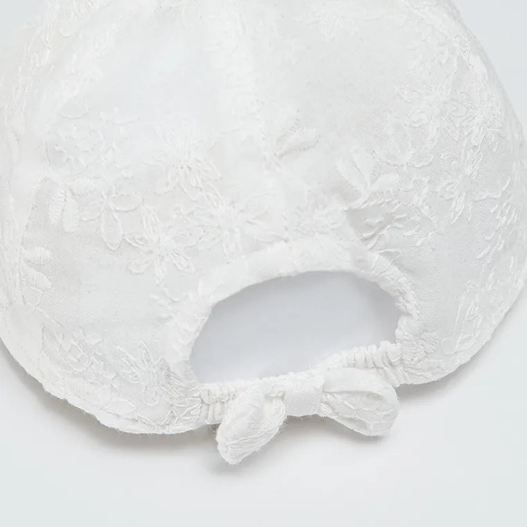 Cap For Girl's Ecru CC CAG2402255