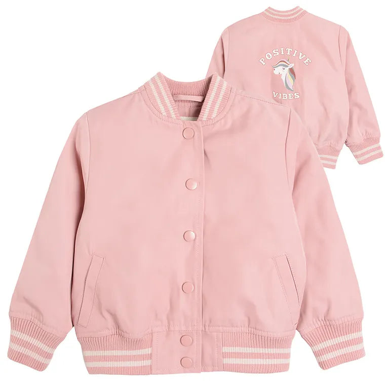 Girl's Bomber Jacket Pink