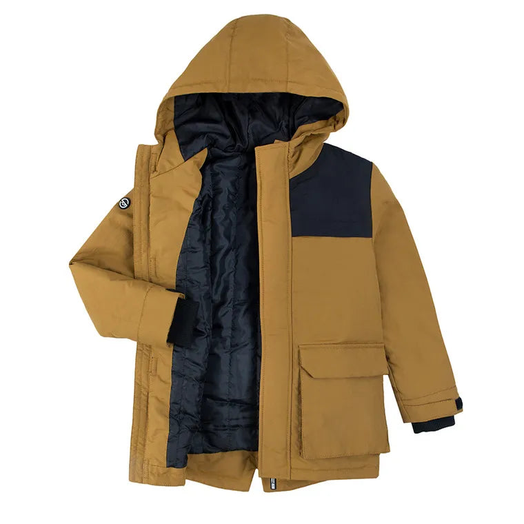 Jacket Boy's with Hooded Brown