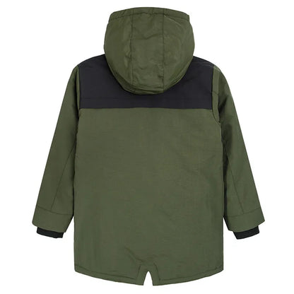 Boy's Hooded Jacket Dark Green