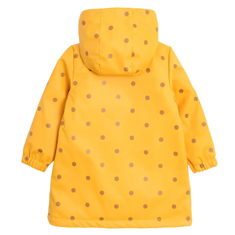 Girl's Hooded Rain Jacket Yellow