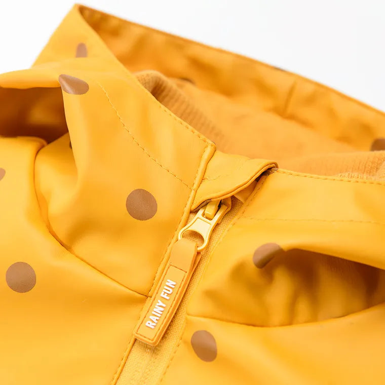 Girl's Hooded Rain Jacket Yellow