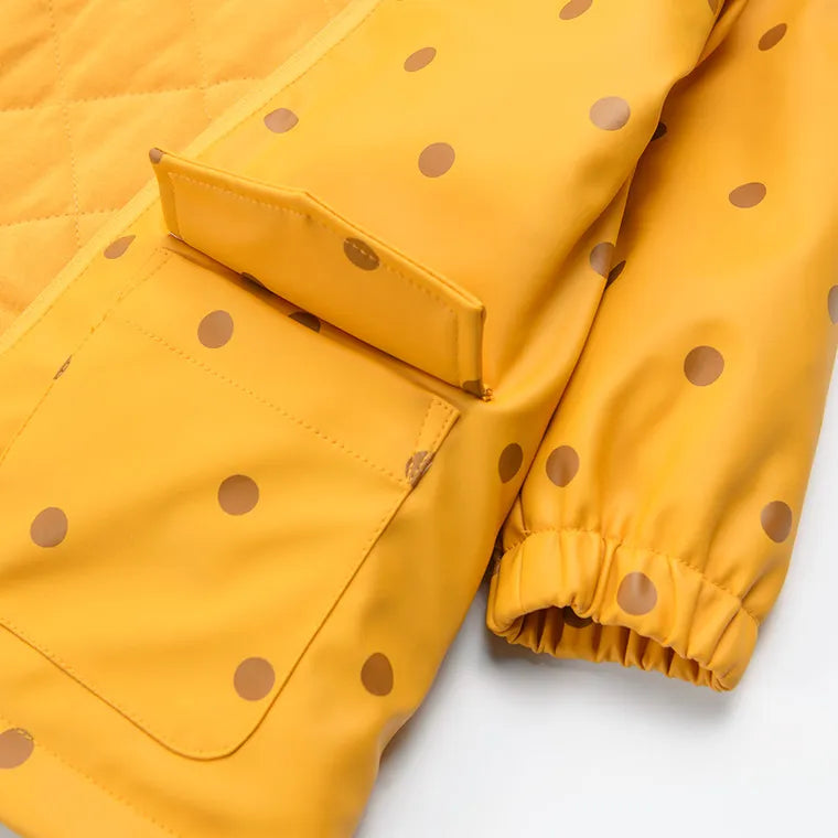 Girl's Hooded Rain Jacket Yellow