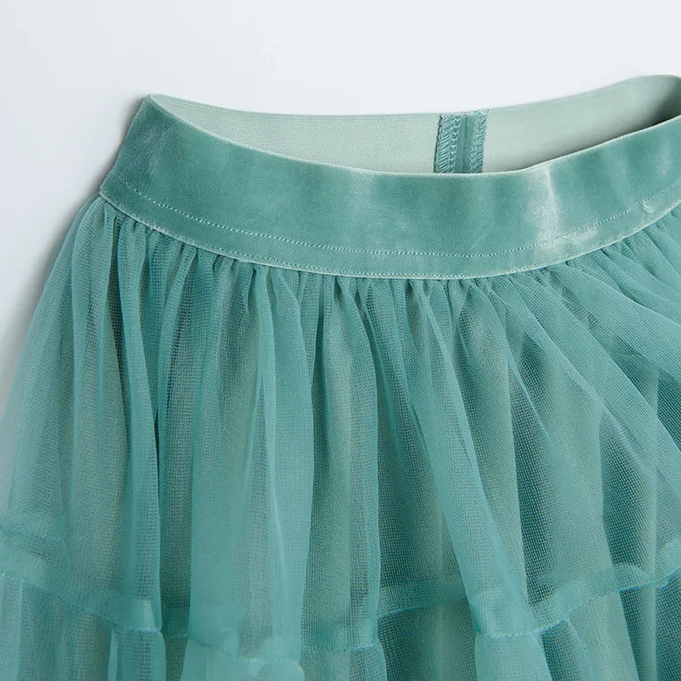 Girl's Skirt, Tulle, Marine