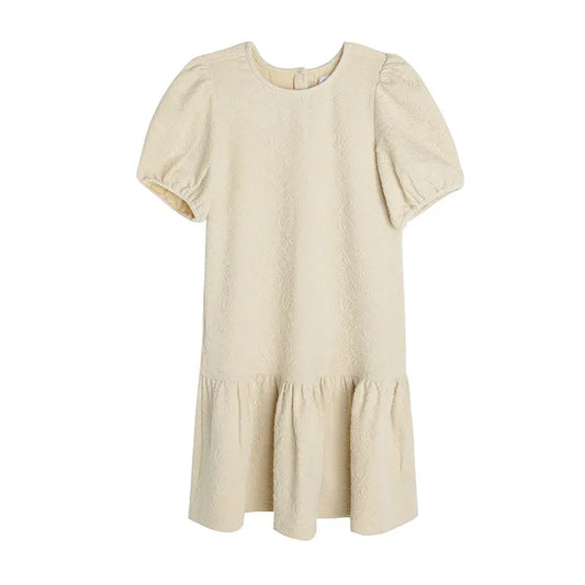 Girl's Dress With Short Sleeves