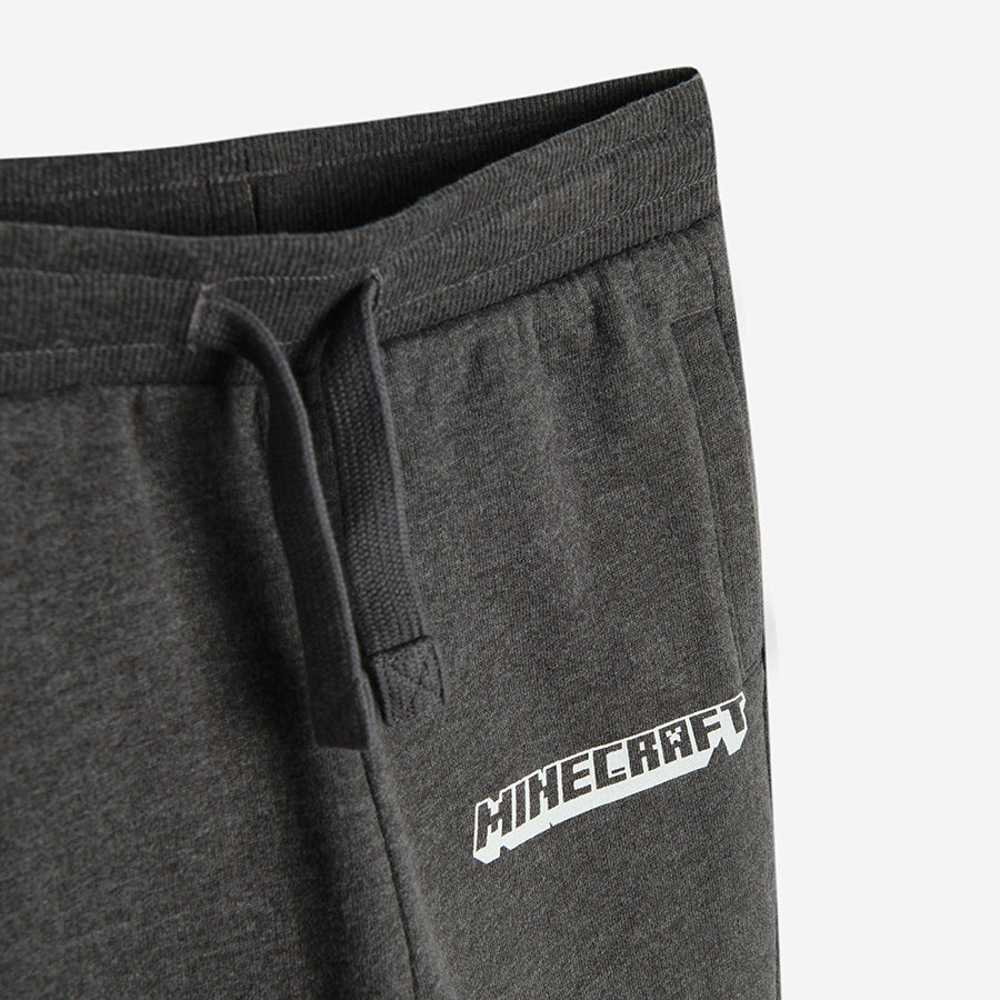 Boys' Sweat Pants Gray Melange Minecraft