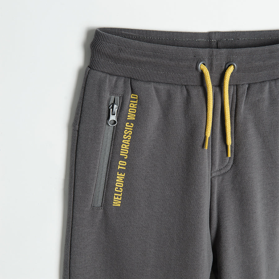 Boy's Sweat Pants Black Pockets