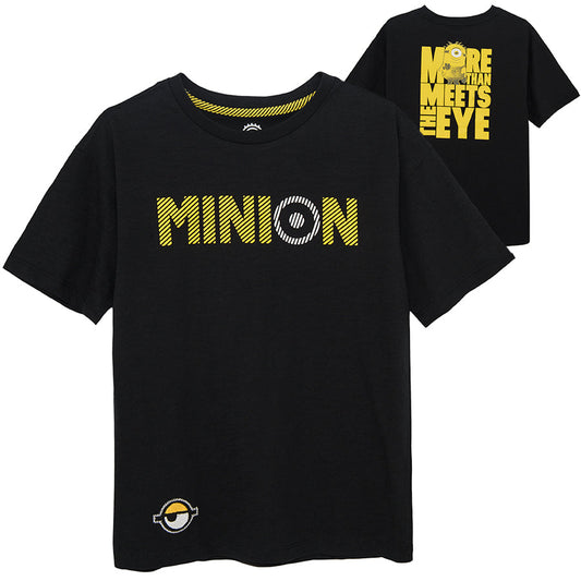 Boy's T Shirt Black Minions