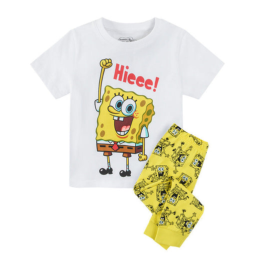 Pajamas For Boys White And Yellow SpongeBob