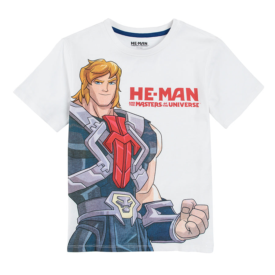 Pajamas for Boy's White & Navy Blue He-Man -